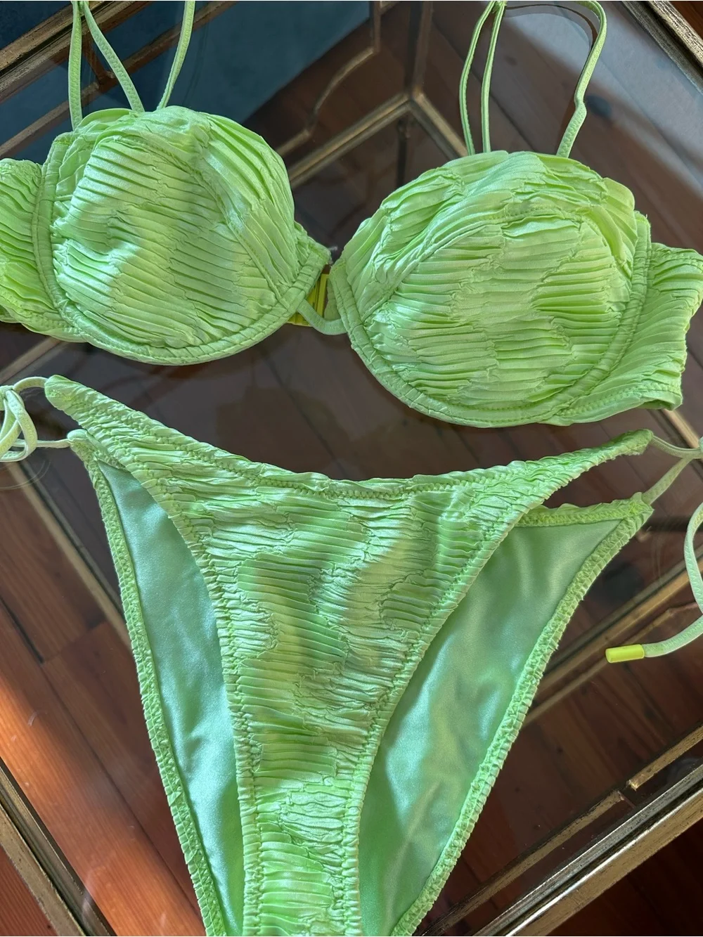 triangl swimwear neon lime