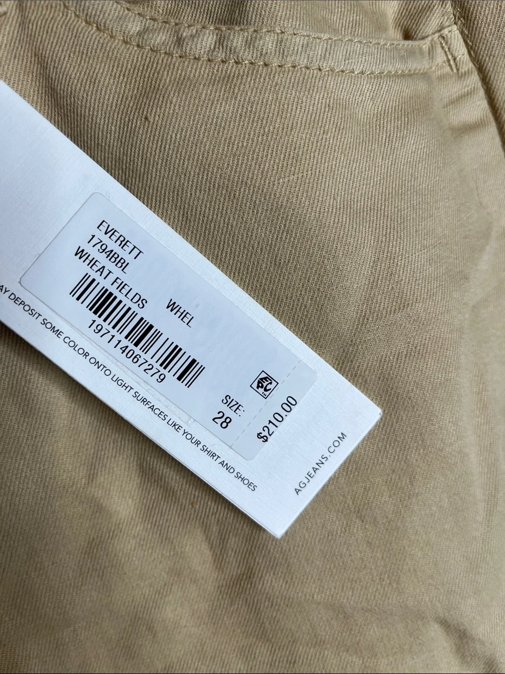 Ag Adriano Goldschmied new tag
