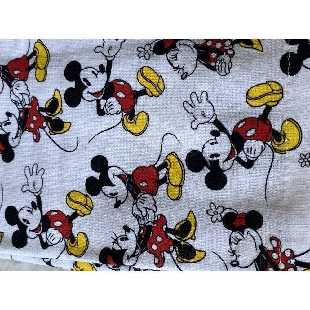 2 Pack Disney Mickey Minnie Mouse Classic Kitchen Towels 16 X 26”‎ NEW