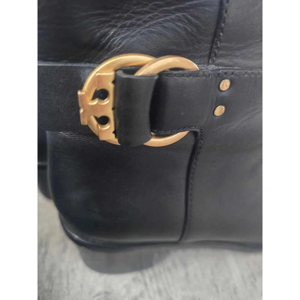 Tory Burch polished black