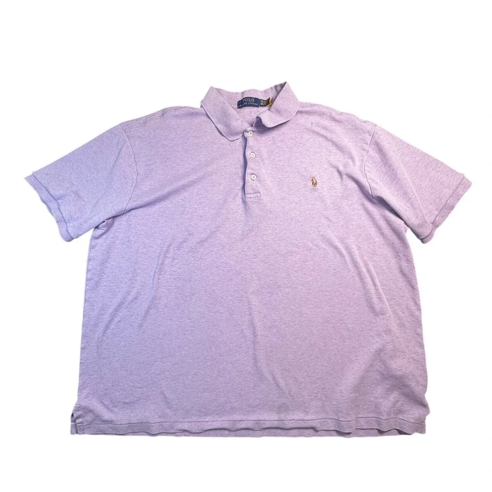 Polo Ralph Lauren Lavender Polo Shirt‎ Men's 2XLT Big Tall Classic Fit Purple