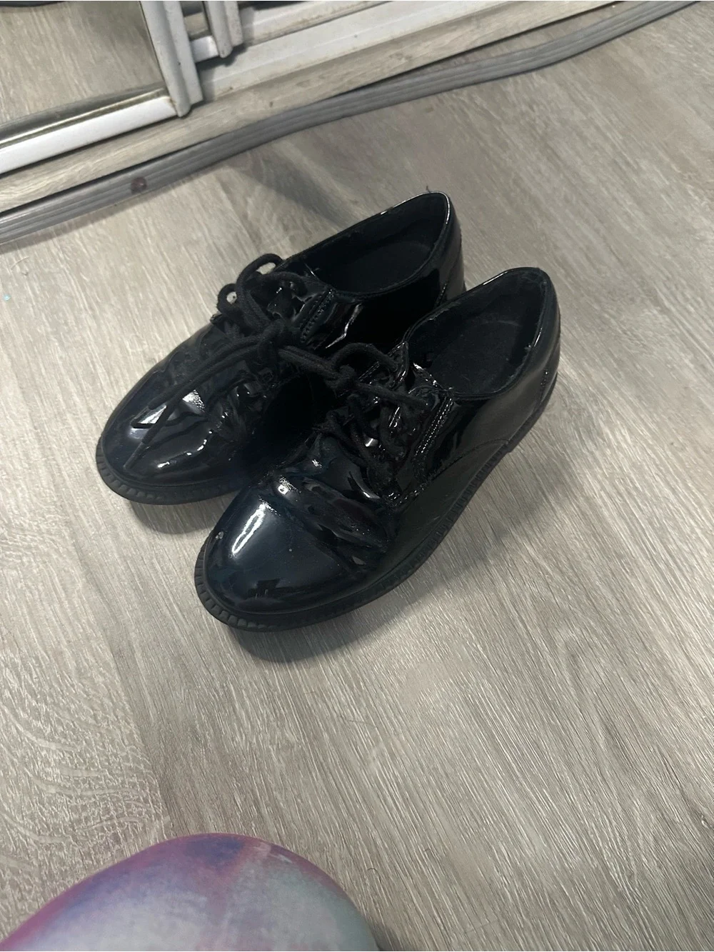 Zara Black Patent Kids Dress Shoes