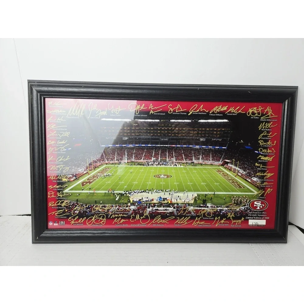Highland‎ Mint San Francisco 49ERS Signature Gridiron #175 framed football