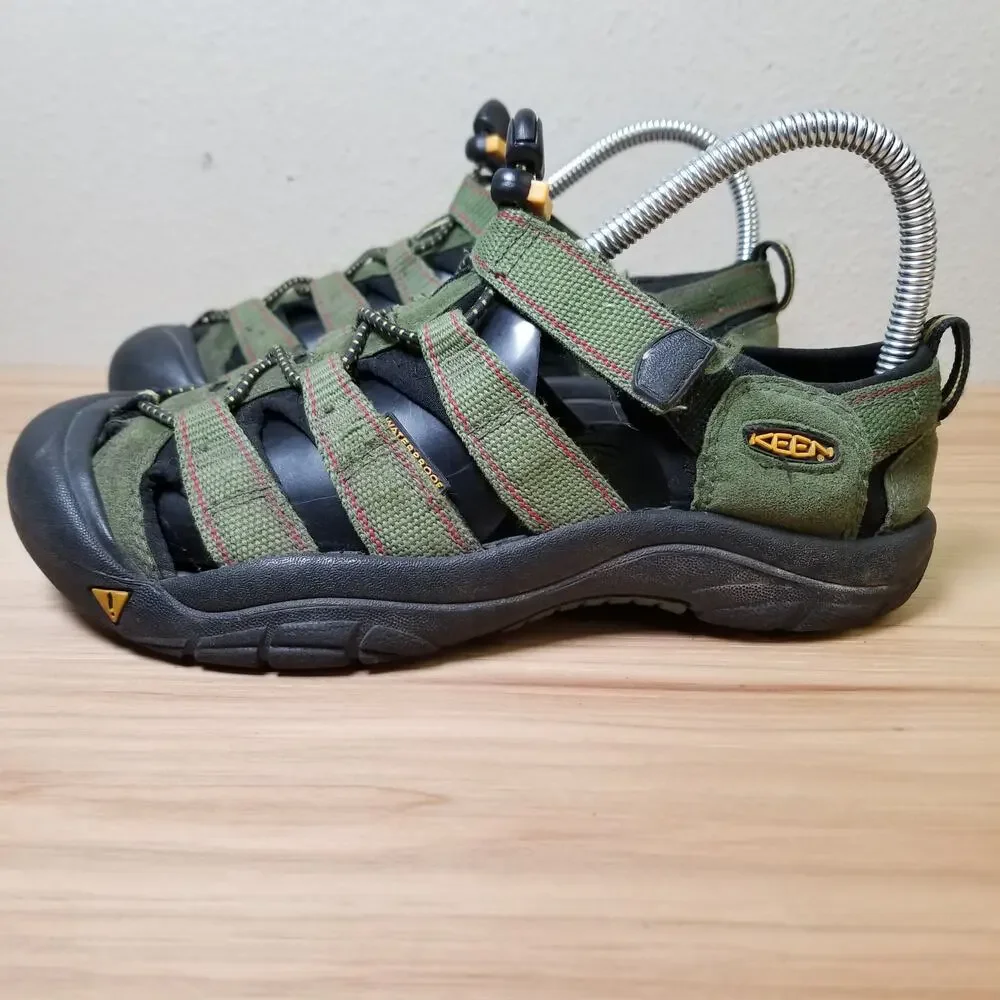 Keen Kids Size 4‎ Newport Water Sandals Olive Green Outdoor Hiking Shoe Gorpcore