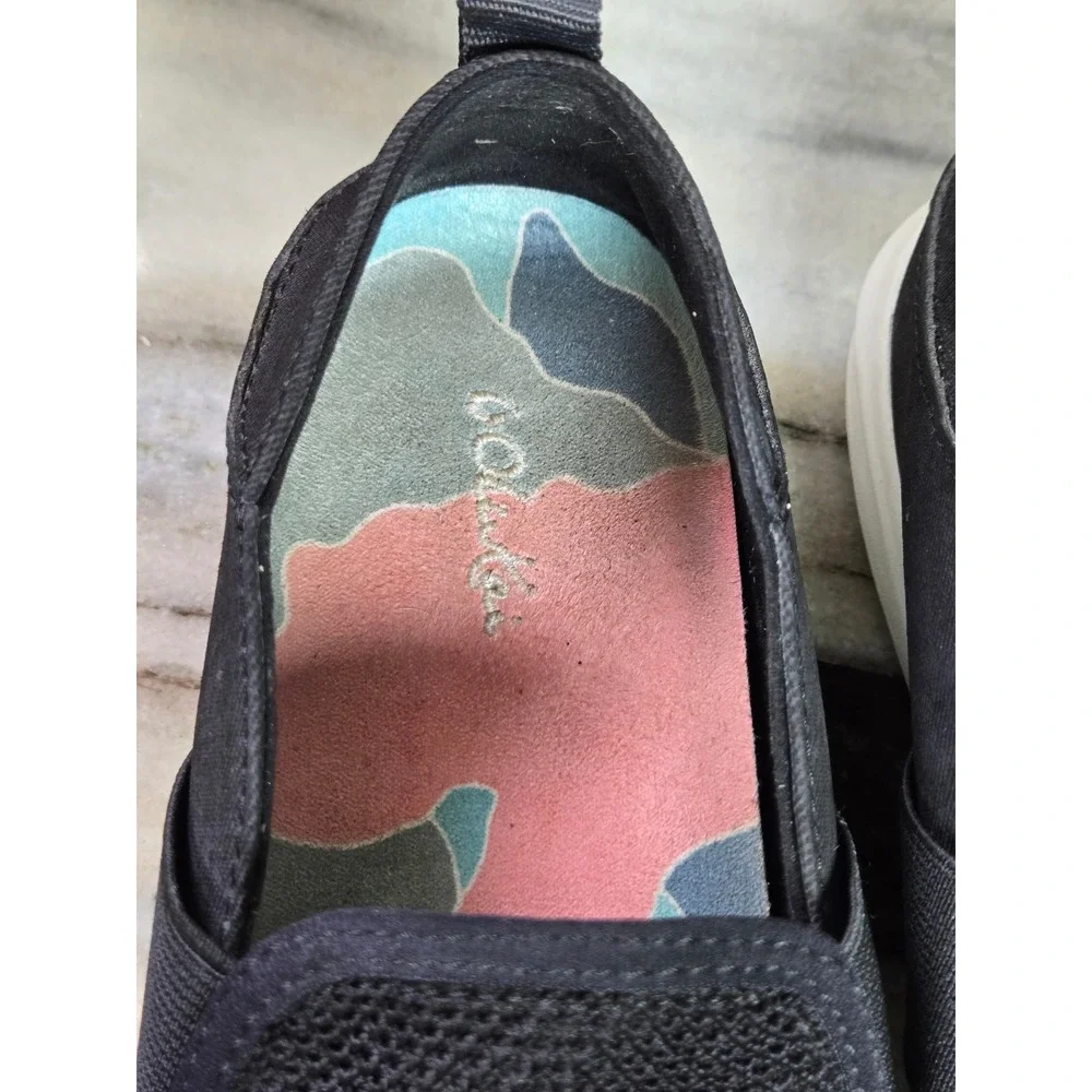 Olukai Hale'iwa Black Mesh Slip On Sneakers Womens 7‎ Drop-In Heel 20380-4040
