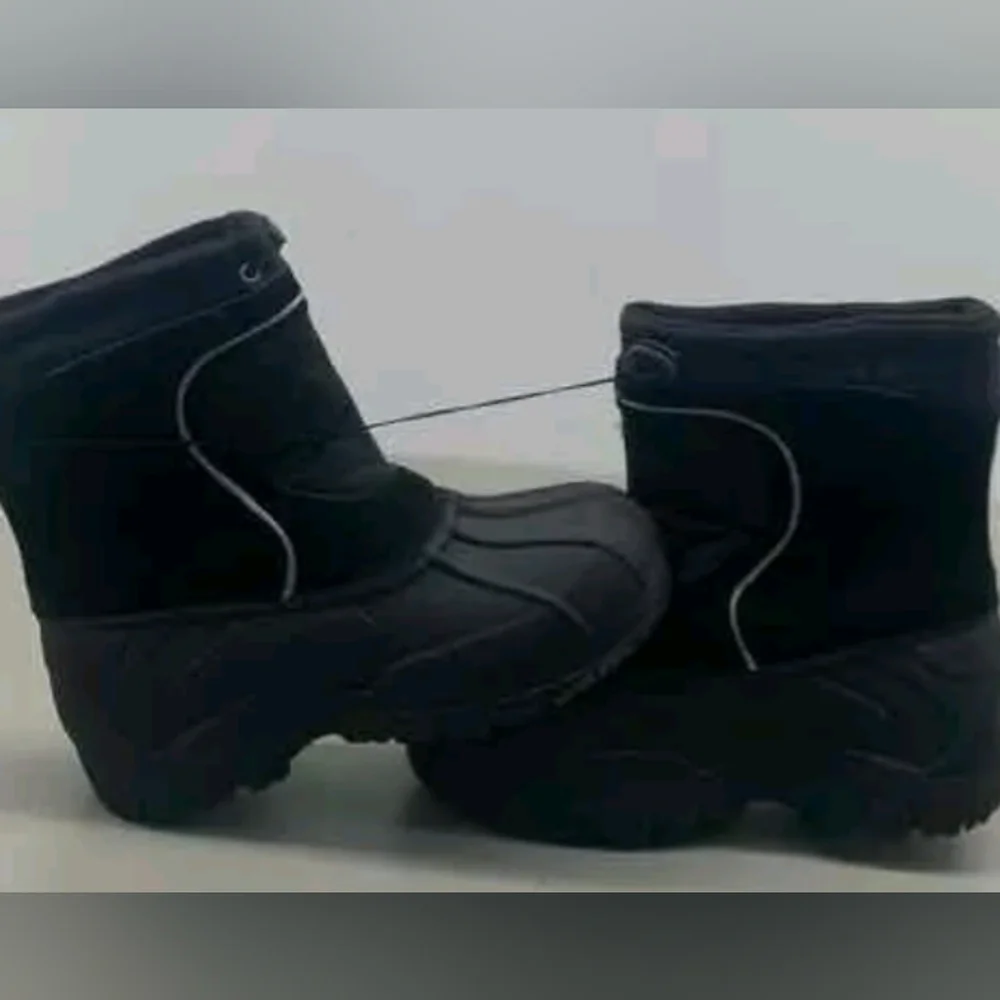 Sporto Black Winter Snow Boots Youth Boys/Girls Size XL(6-7) NWT MSRP $55