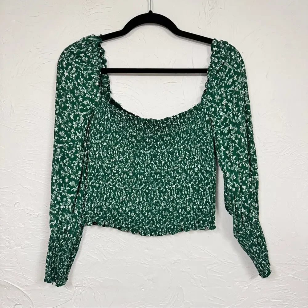 Reformation green ditsy