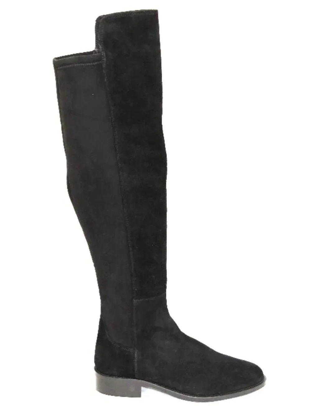 New! Aquatalia Black Natessa Weatherproof Over the Knee Suede 7 DD503A OTK