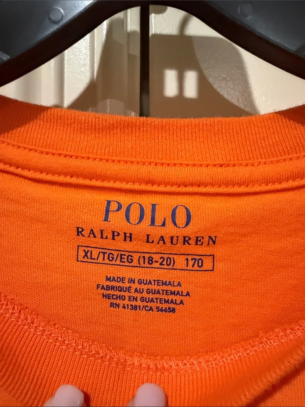 Ralph Lauren bright orange