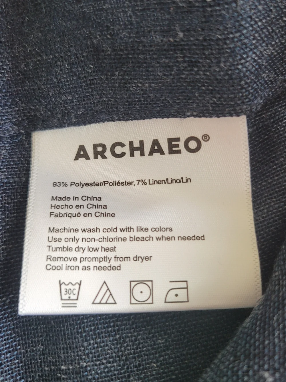 Archaeo textured linen