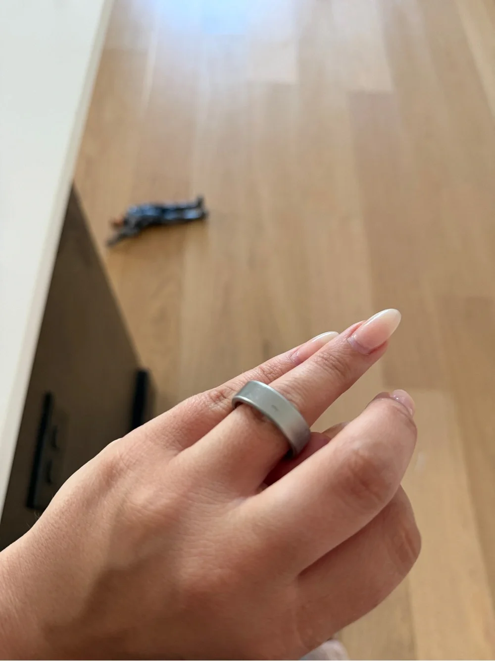 Simple Gray Band Ring