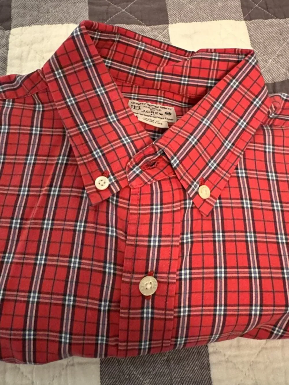J. Crew white down crew