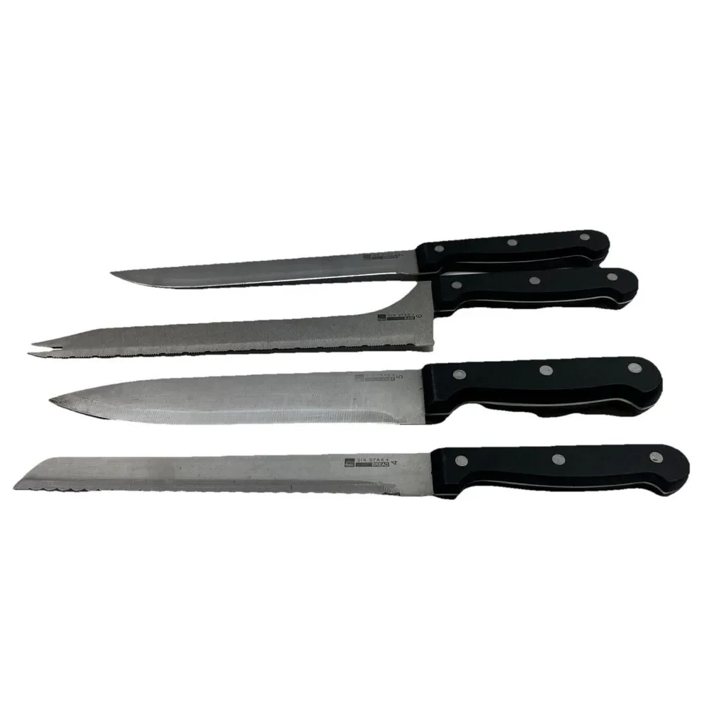 Ronco Knife Set - #4,5,6‎ & 7 Used Six Star Knifes - Good Condition