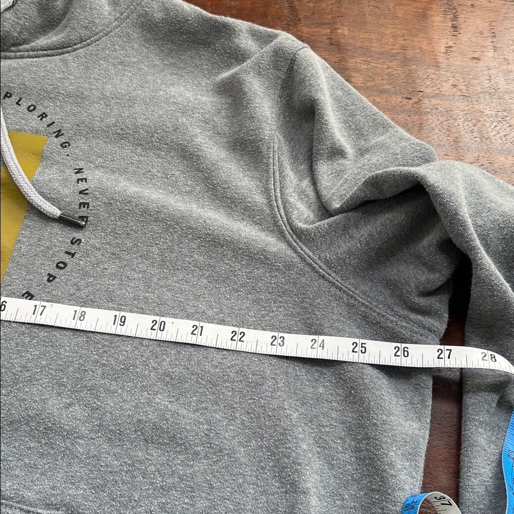 The North Face Front Graphic Never Stop Exploring Logo Hoodie Grey Men's XL