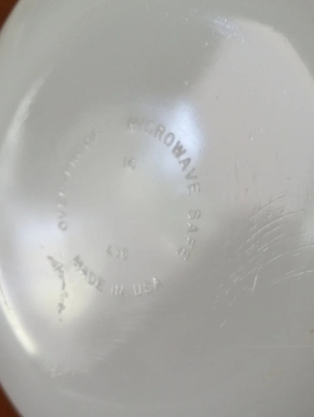 Anchor Hocking white glass