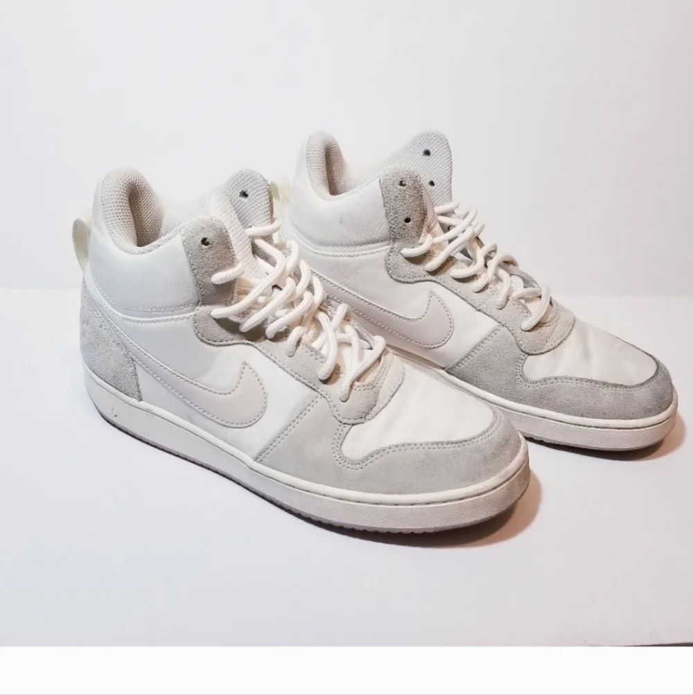 Nike Womens Court Borough Mid Premium Sail Light Orewood Brown 9.5