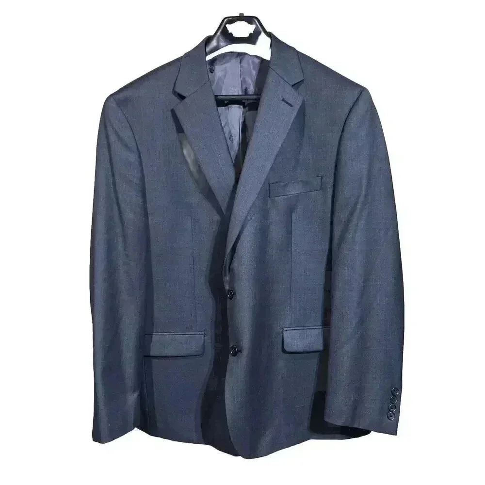 Lauren Ralph Lauren Wool Blend Gray Two Button Blazer Men's Size 46R