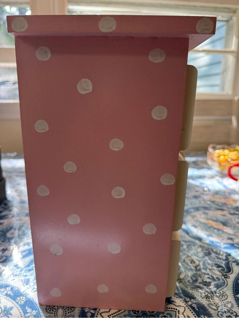 Children's Pink Hair Accessory Organizer Drawer Set Dimensions 11x12 inches