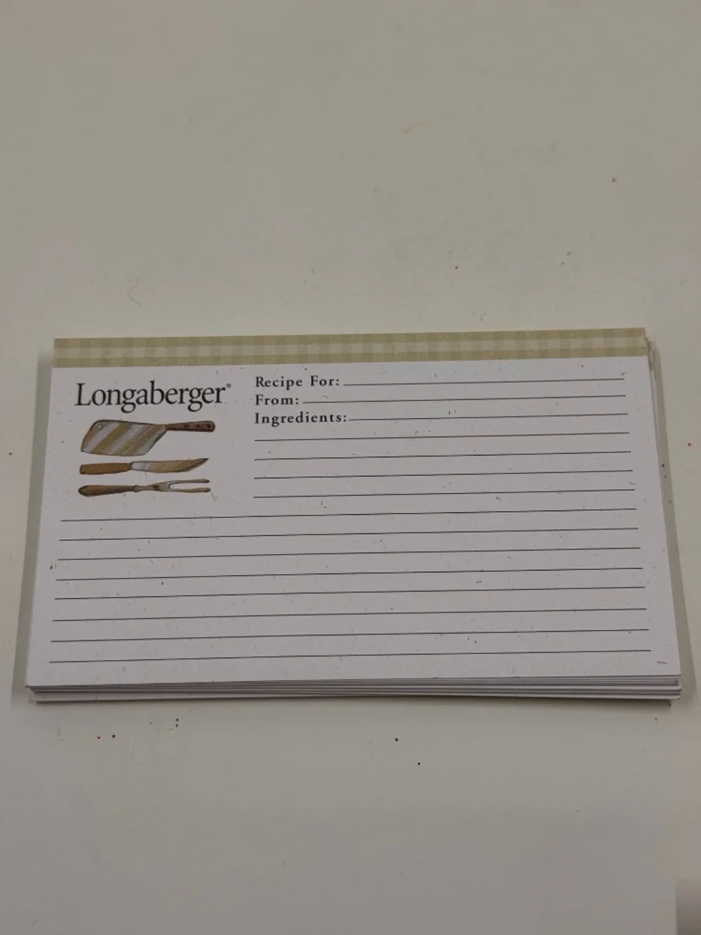 Longaberger green white