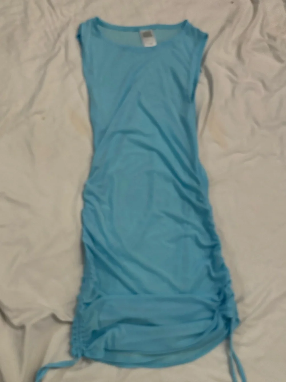 wild fable Sky Blue Sheer Tank Top