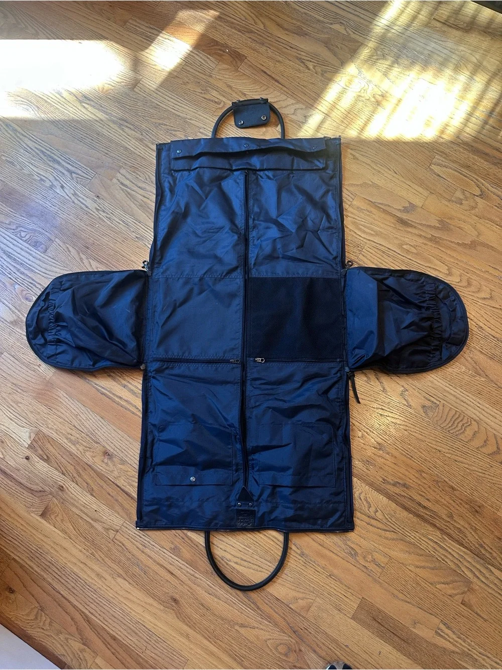 Navy Canvas Garment Duffel Bag