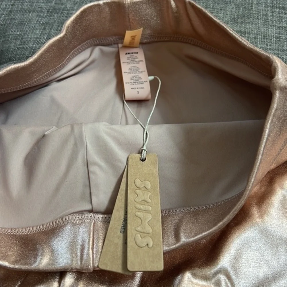 SKIMS metallic swim
