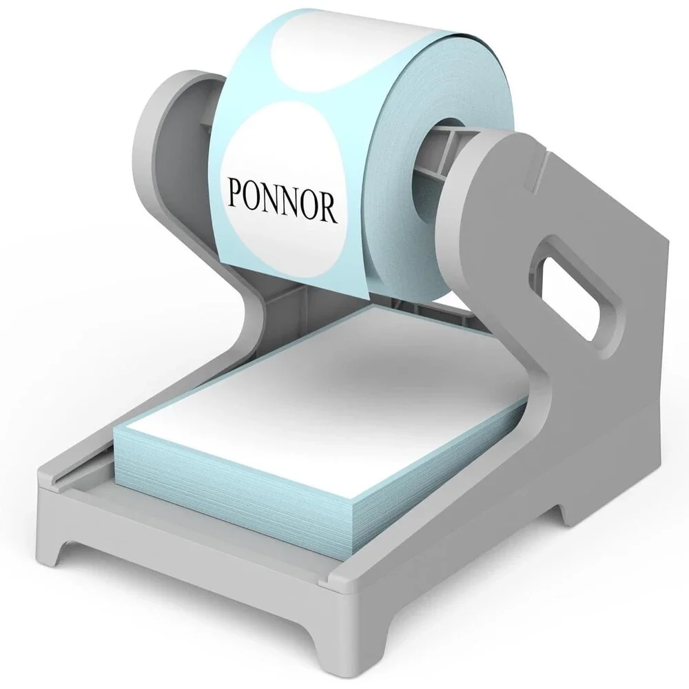 LABEL HOLDER FOR ROLLS AND FANFOLD LABELS, DESKTOP NEW