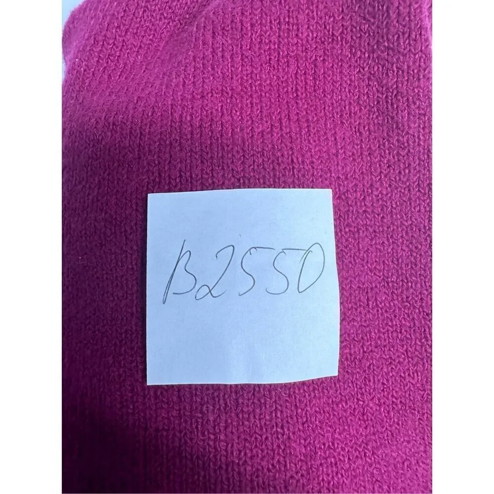 Oshkosh Girls Toddler Berry Fusia Knit Sweater Dress Ruffle Sleeve Size 18 M