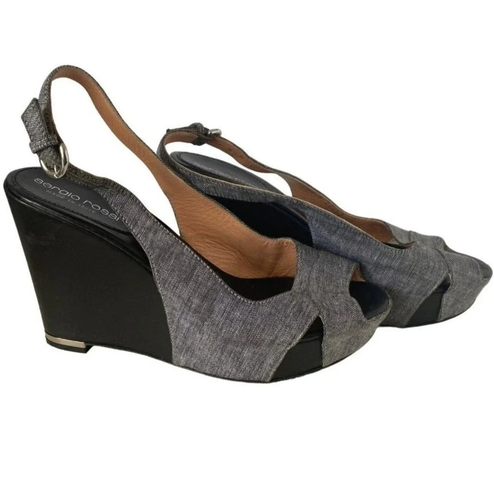 Sergio Rossi platforms straps