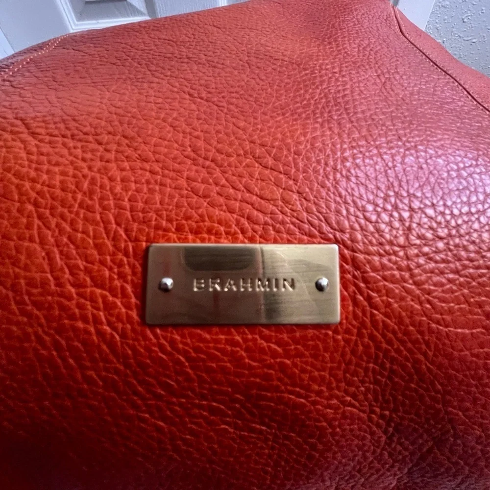 Brahmin orange shoulder