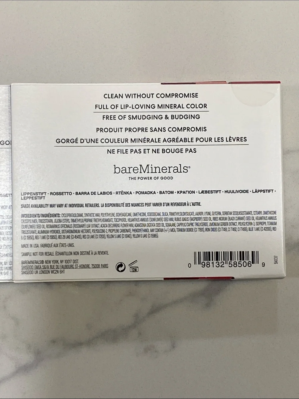 bareMinerals three longwear