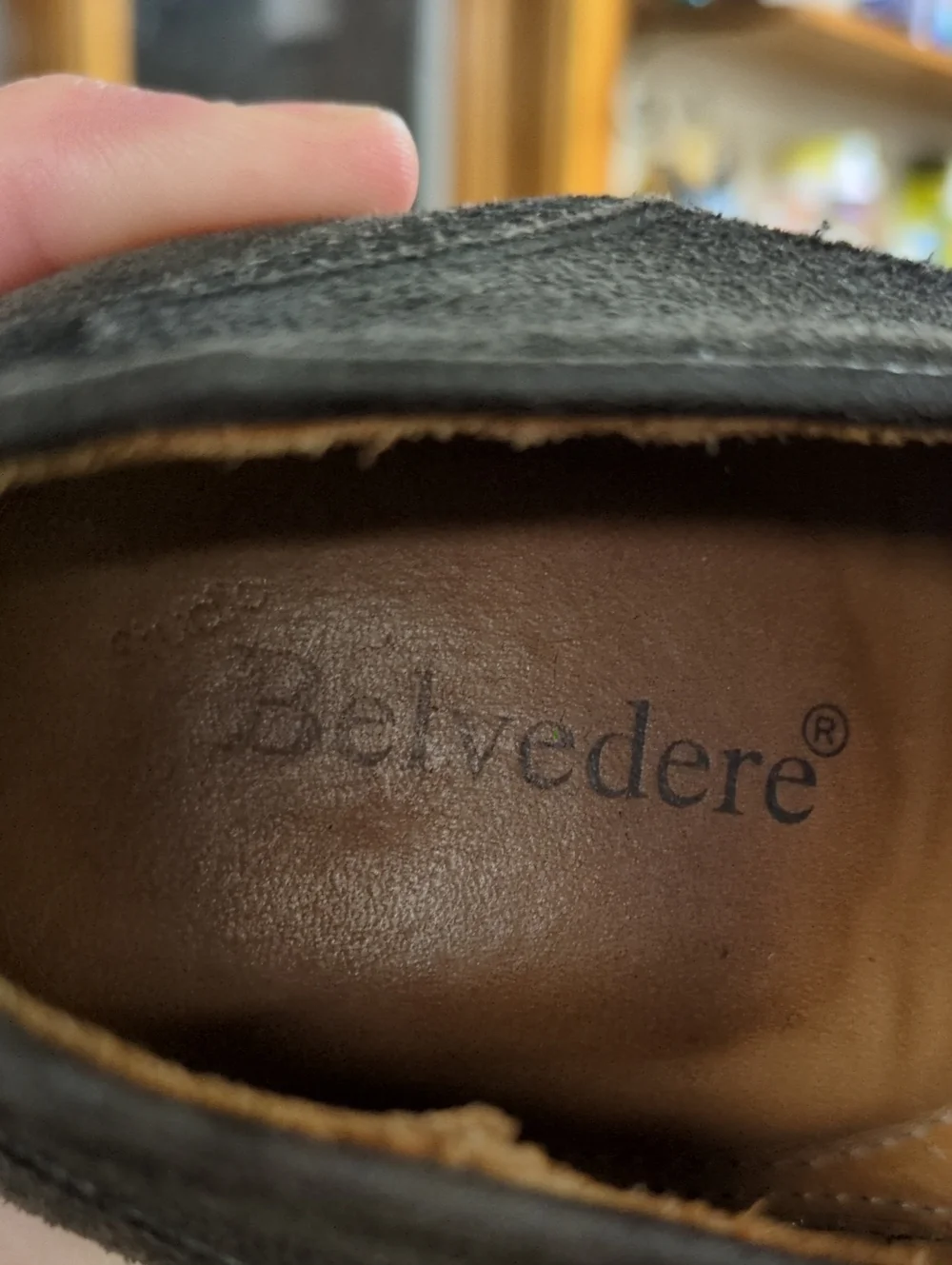 Belvedere oxford charcoal flaws