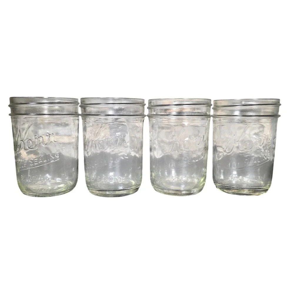 Kerr‎ Self Sealing No.501 8oz Mason Jars Set of 4 - No Lids
