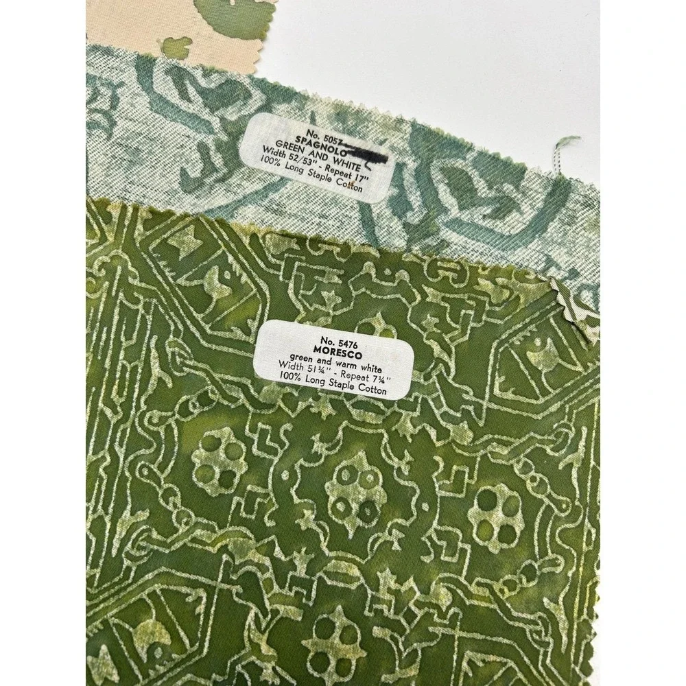 Vtg Six FORTUNY Sample Pieces - Stunning patterns Rare Colors HTF
