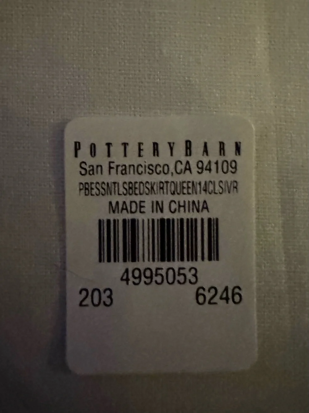 Pottery Barn new linen