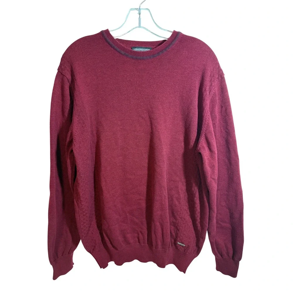 Tony Montana Burgundy Crew Neck Long‎ Sleeve Sweater Mens XXL