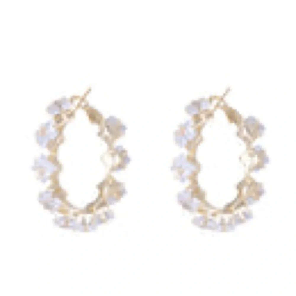 Gold rhinestone‎ Earrings