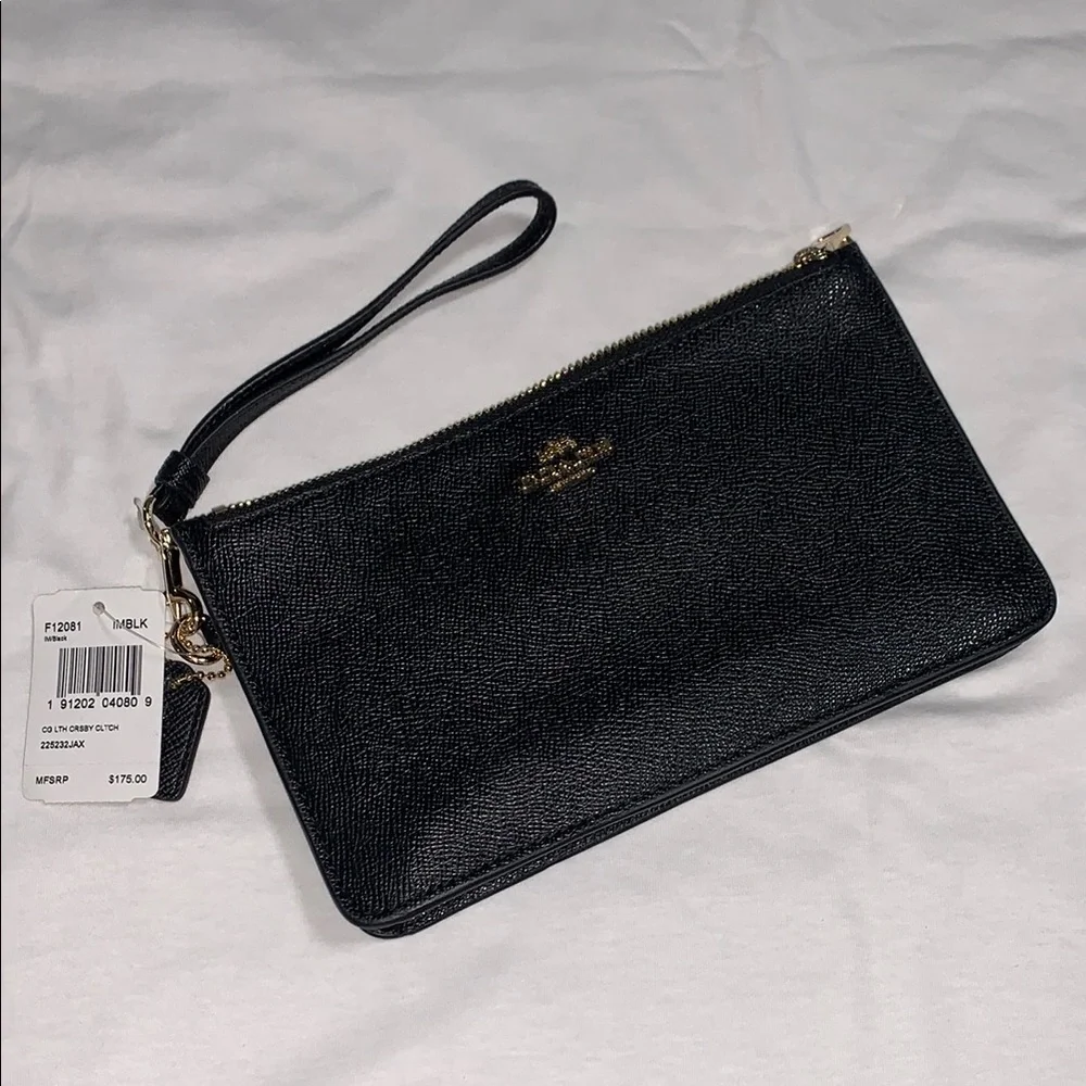 Coach sleek black