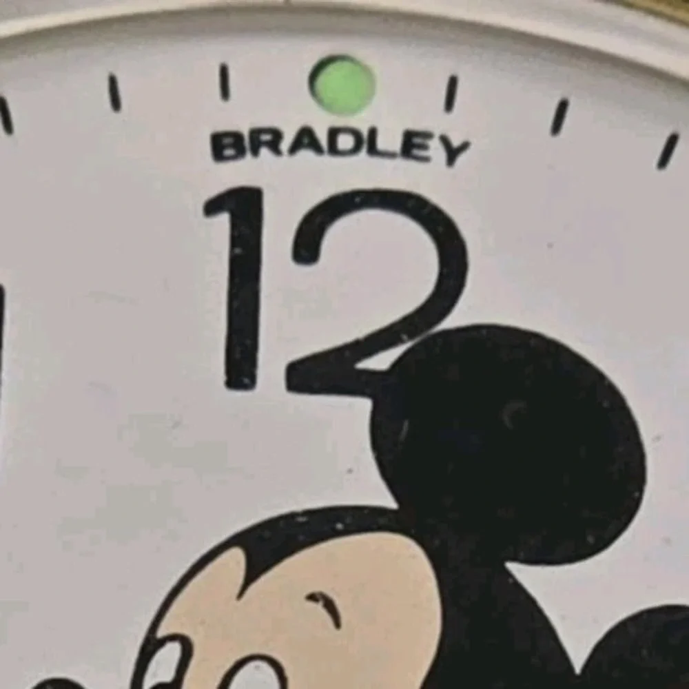 Vintage Mickey Mouse travel alarm clock Walt Disney by‎ Bradley Japan RARE