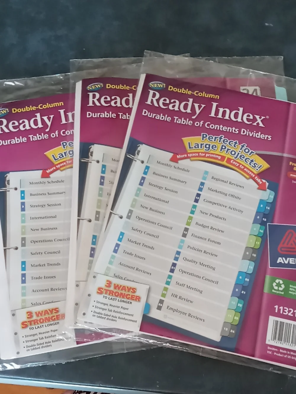 Avery Content Dividers 24 Tabs
