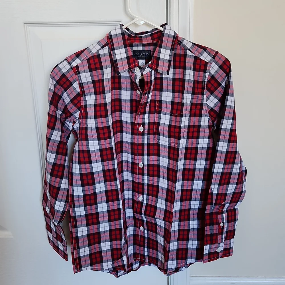 Children's Place Plaid Full sleeves shirt Size XL