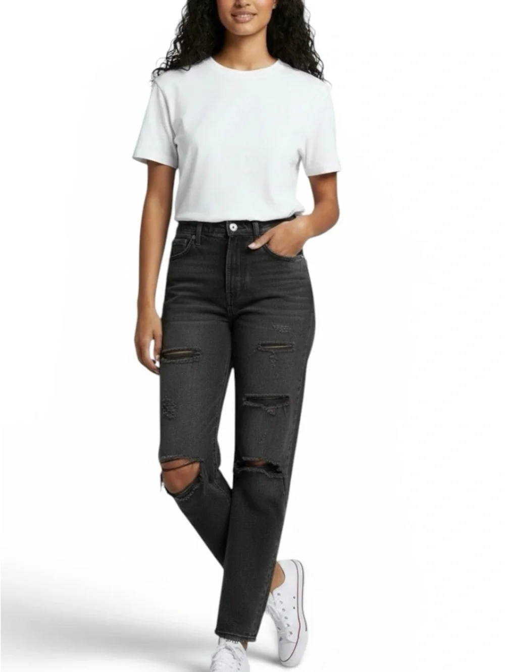 We The Free Twenty - Five  Black Ripped  Jeans Sz 25
