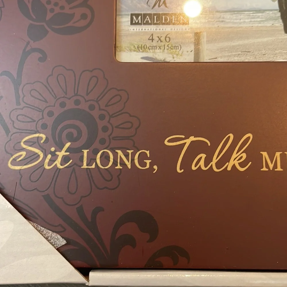 Malden International 4x6 Frame “Friends” Quote Dark Brown