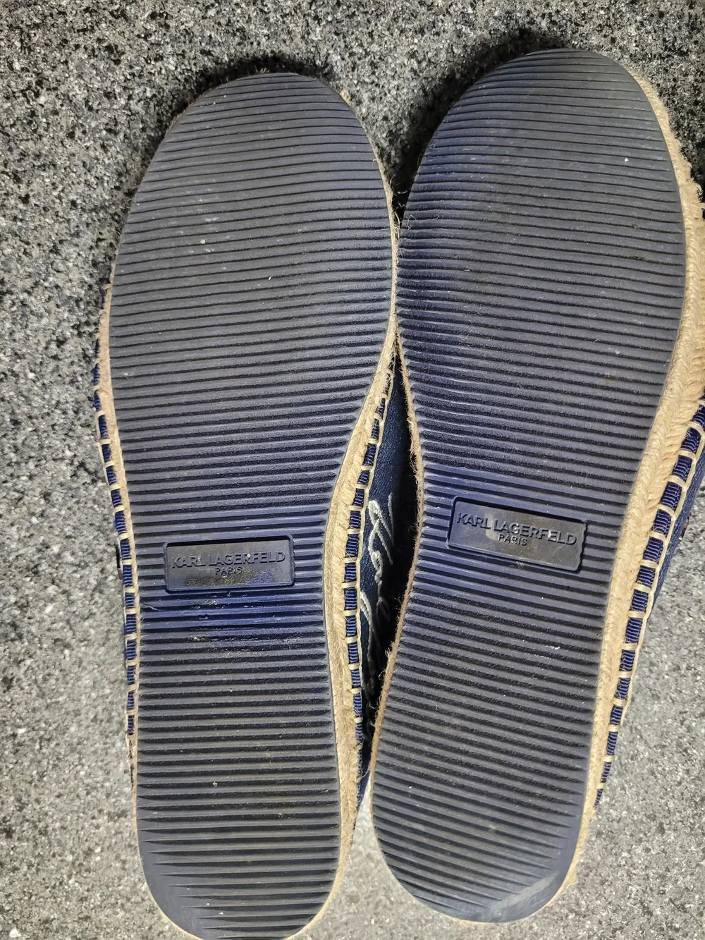 Karl Lagerfeld denim espadrille