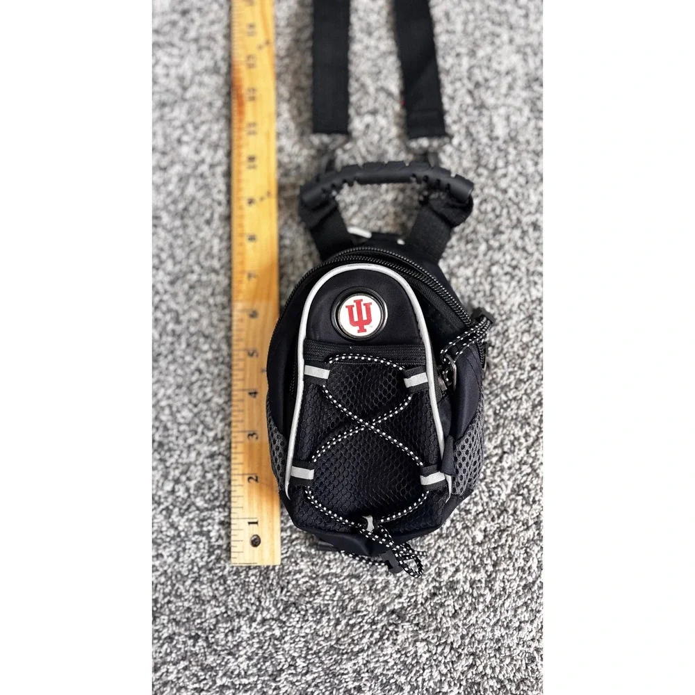 Indiana University adjustable backpack storage