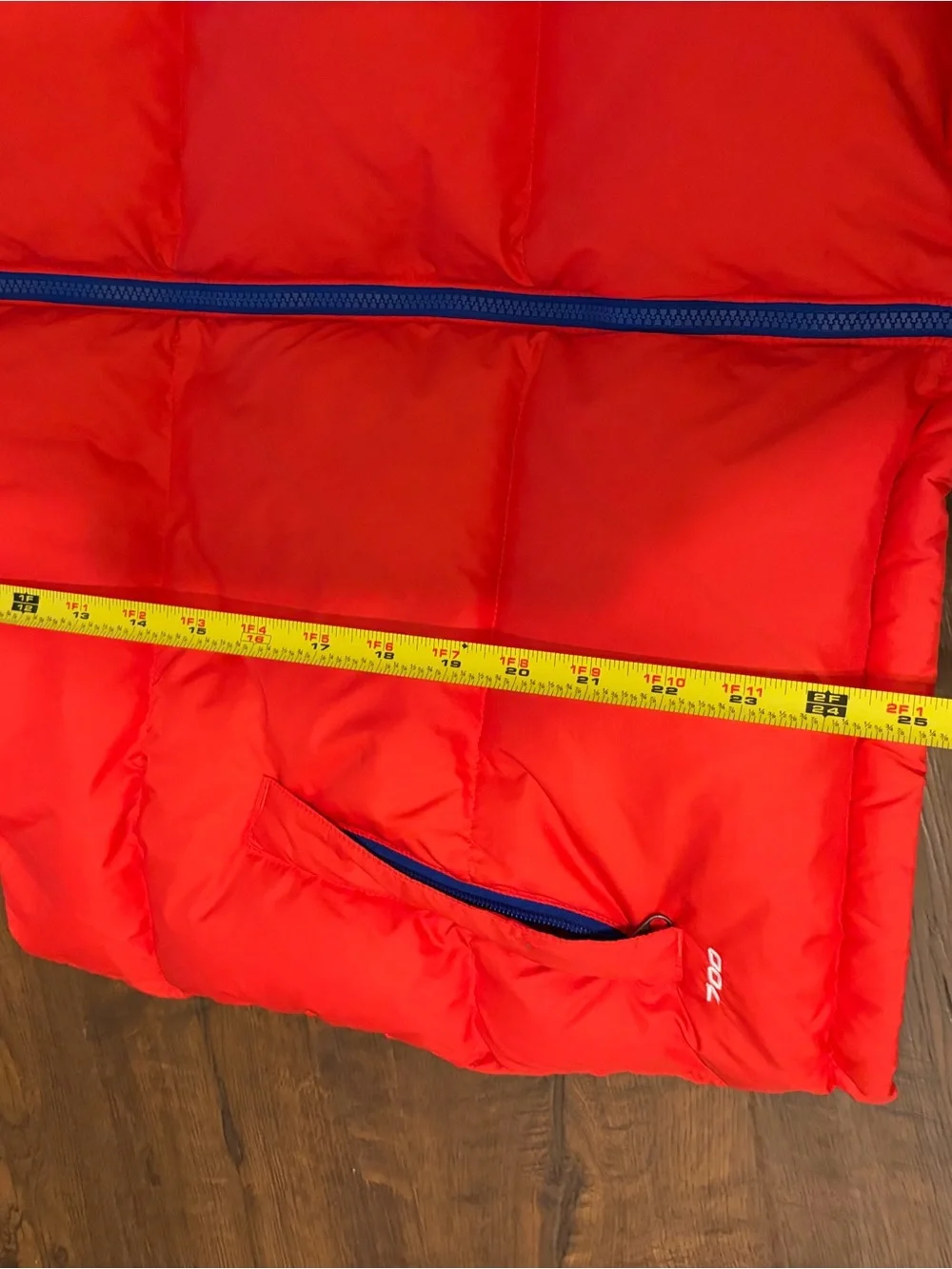 The North Face hand standard
