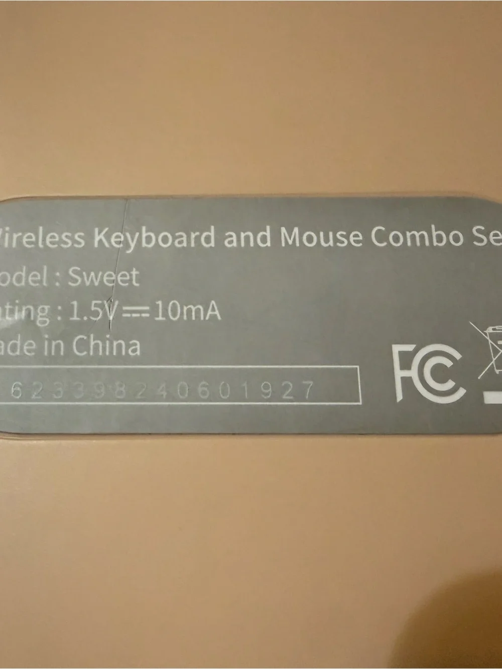 Sweet wireless keyboard
