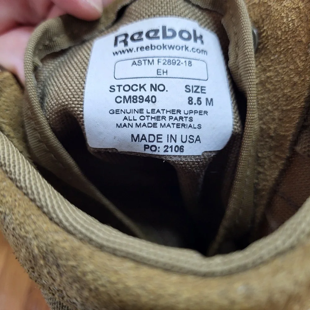 Reebok owned size light