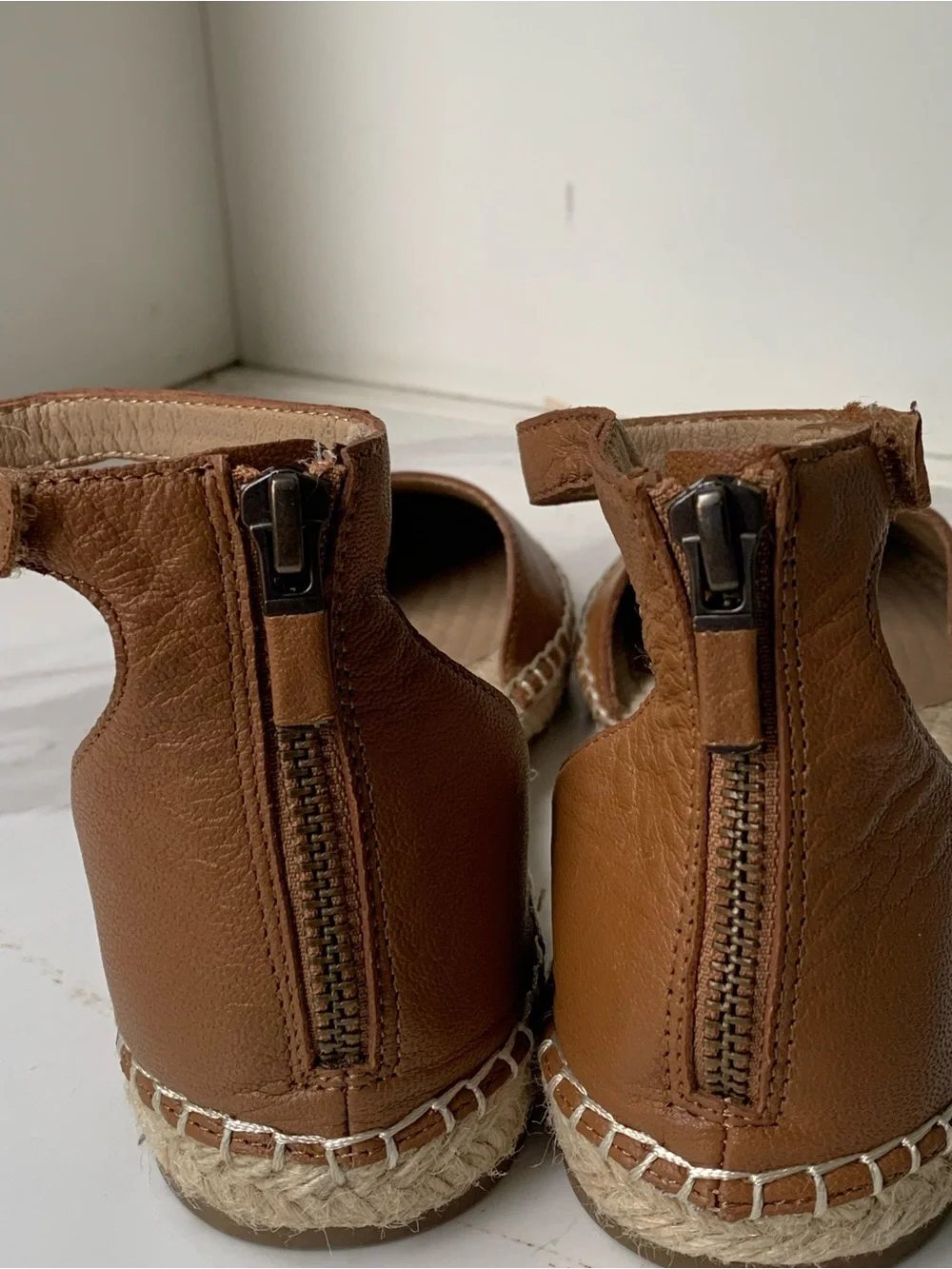 Eileen Fisher brown leather