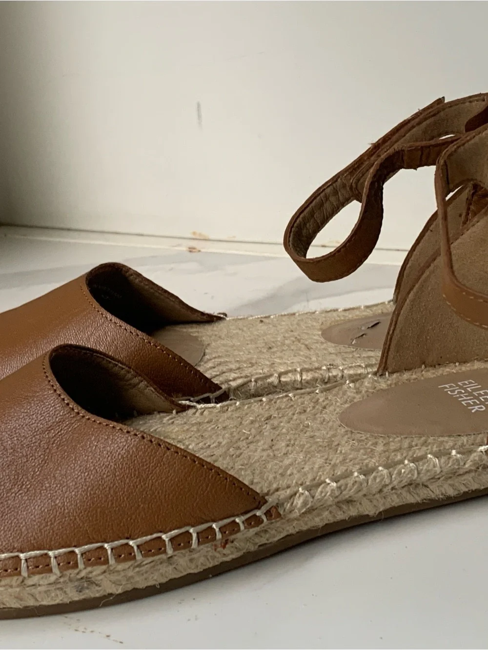 Eileen Fisher brown leather